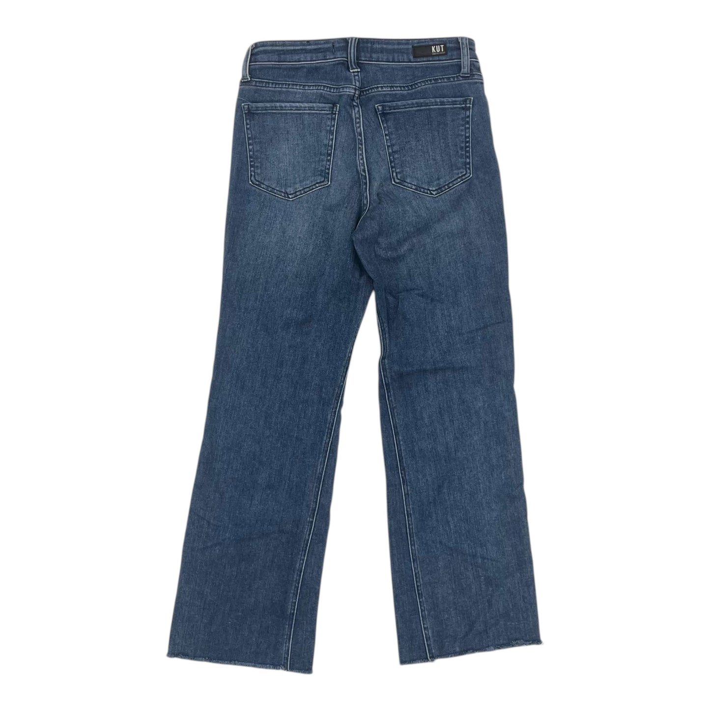 Jeans Flared By Kut In Blue Denim, Size:4