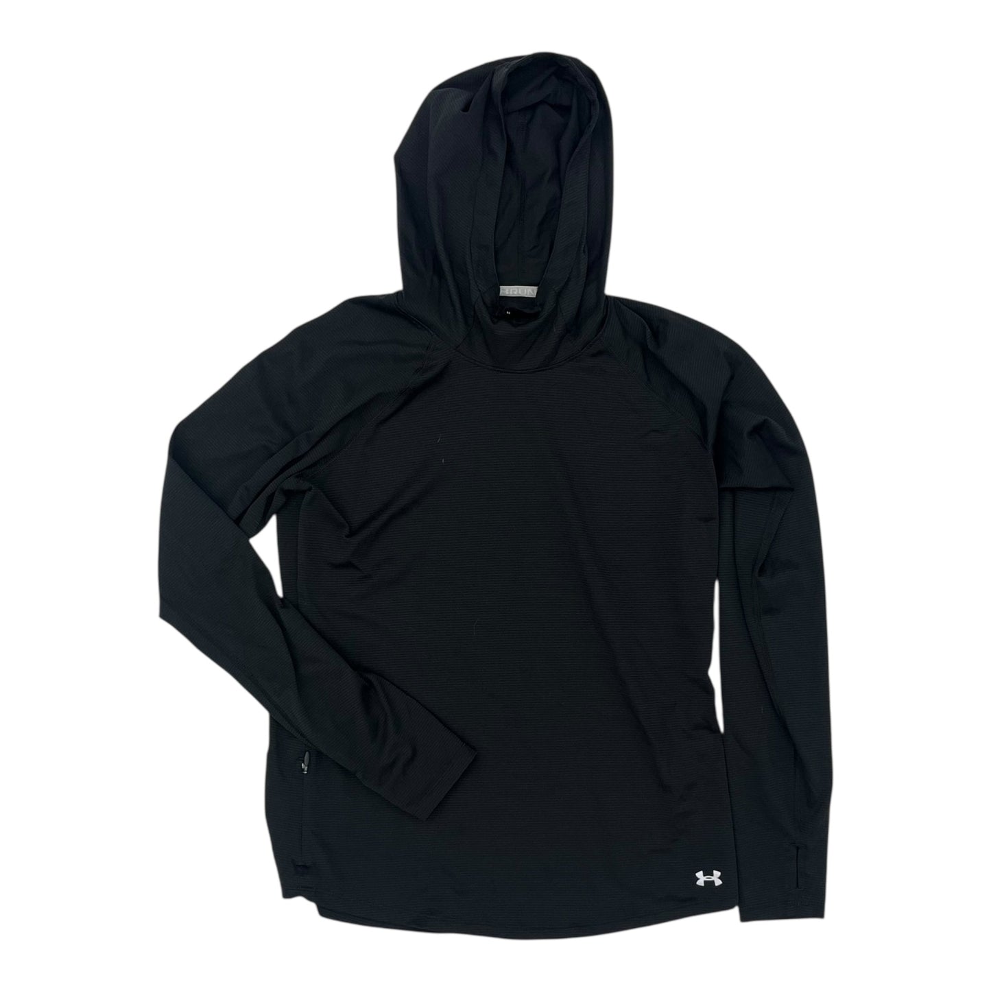 Athletic Top Ls Hoodie By Under Armour In Black, Size:M