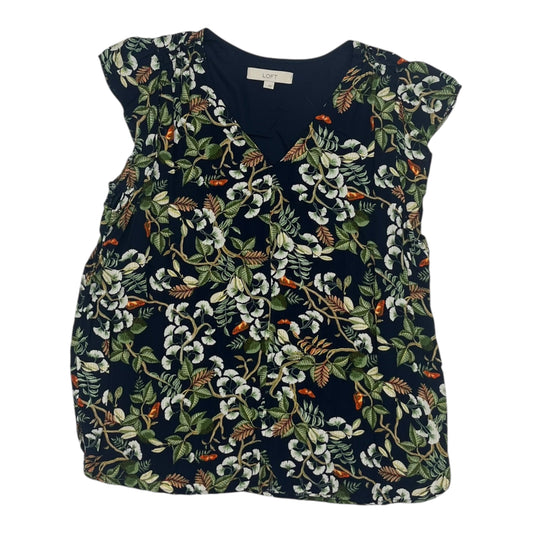 Top Ss By Loft In Navy, Size:L