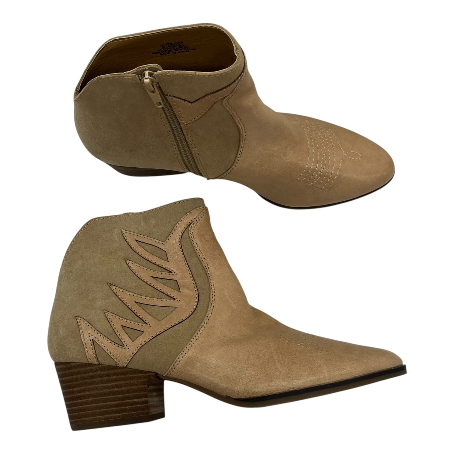 Boots Leather By Lucky Brand In Tan, Size:9.5