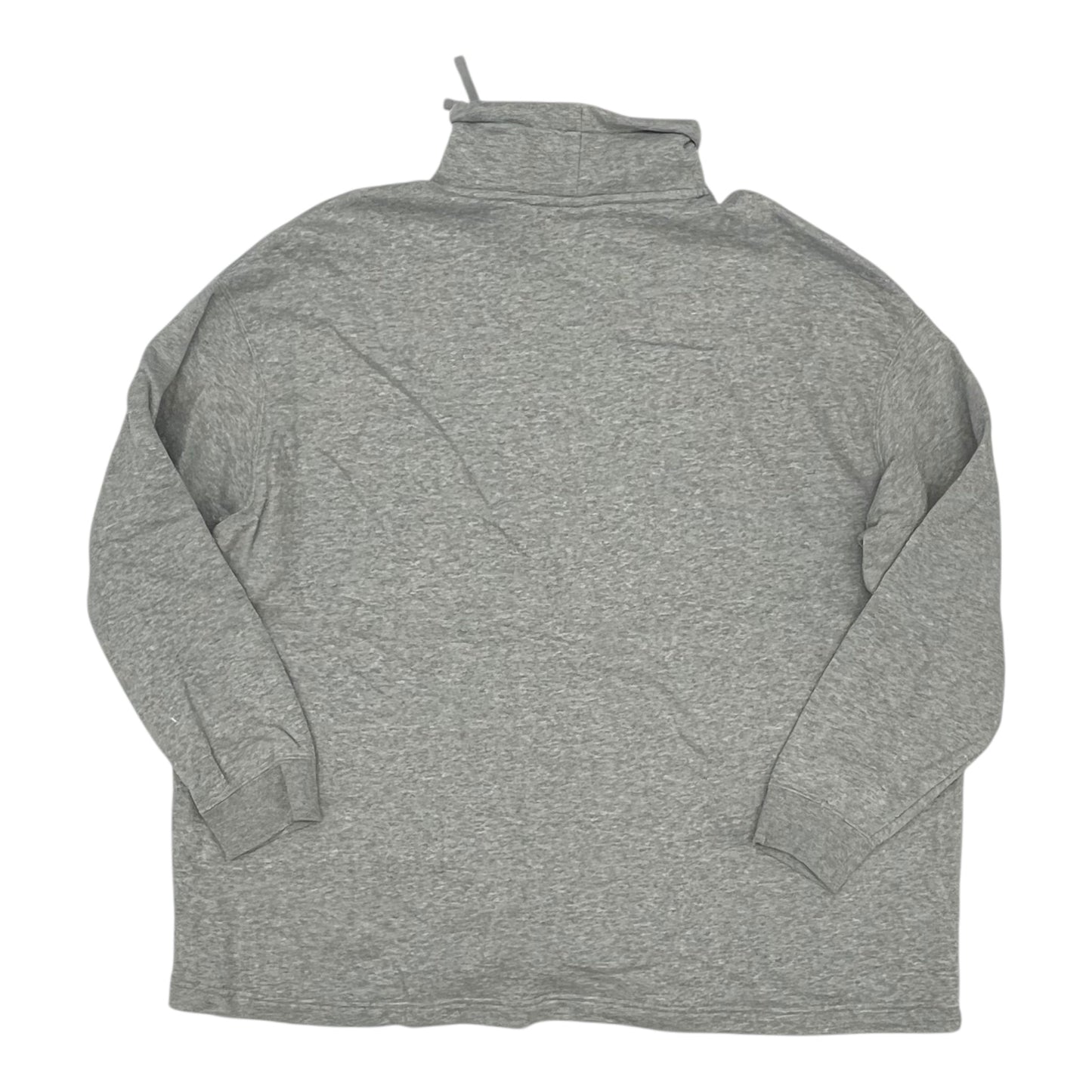 Athletic Sweatshirt Collar By Nike Apparel In Grey, Size:L