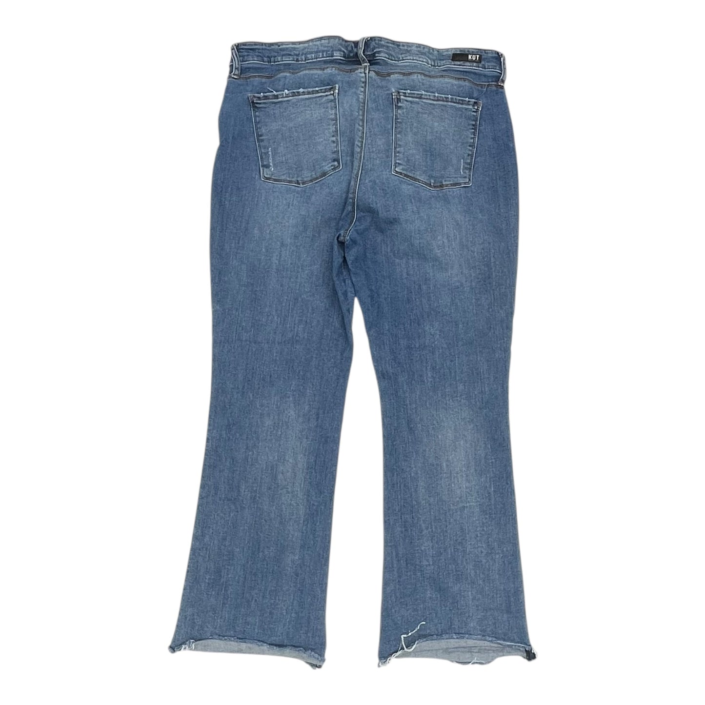 Jeans Boot Cut By Kut In Blue Denim, Size:18
