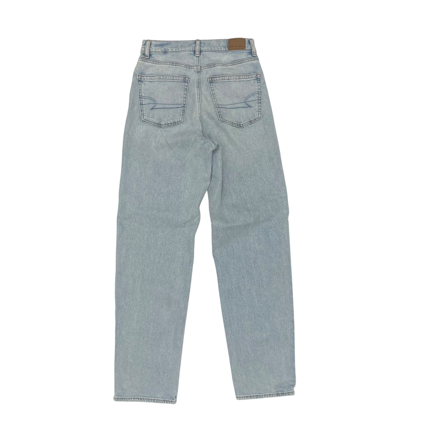 Jeans Straight By American Eagle In Blue Denim, Size:2