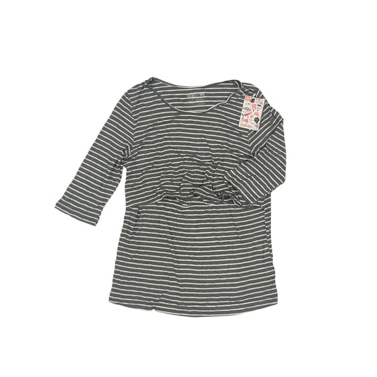 Mat Top Ss By Clothes Mentor In Grey, Size:1X