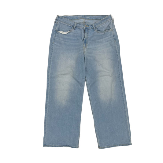 Jeans Wide Leg By Old Navy In Blue Denim, Size:16