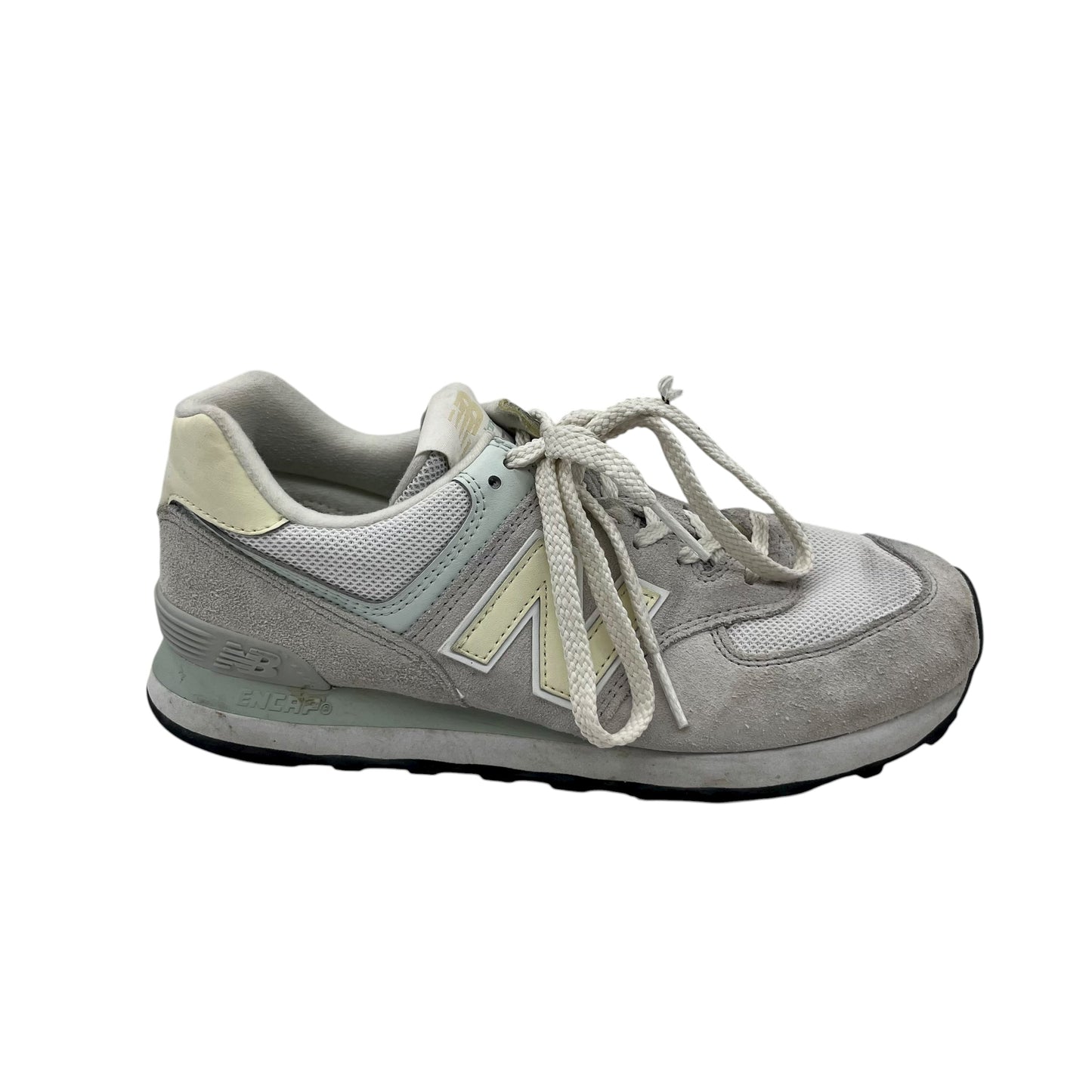 Shoes Sneakers By New Balance In Cream & Grey, Size:9