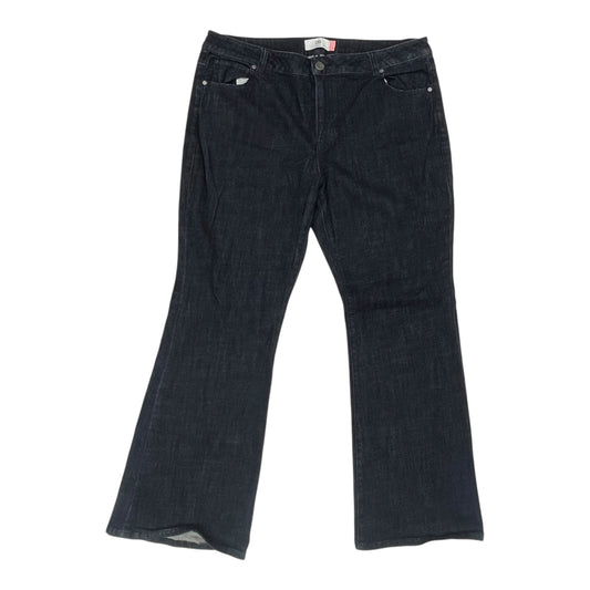 Jeans Flared By Cabi In Blue Denim, Size:18