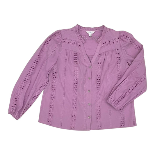 Top Ls By Time And Tru In Purple, Size:M