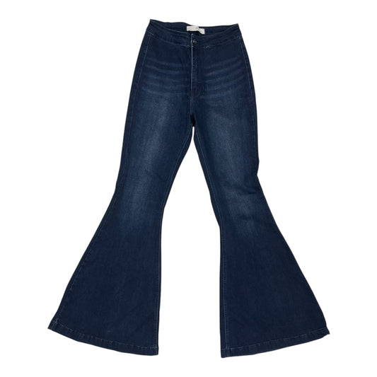 Jeans Flared By Kancan In Blue Denim, Size:6