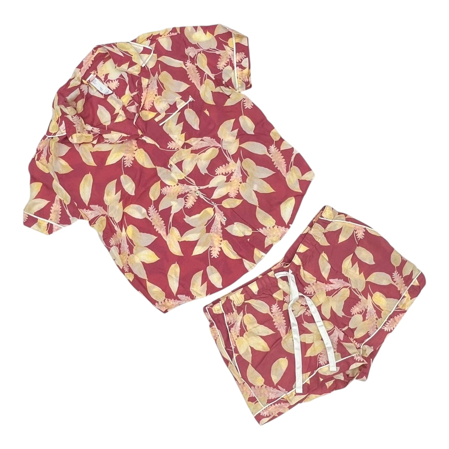 Lounge Set Shorts By Stars Above In Pink & Yellow, Size:M