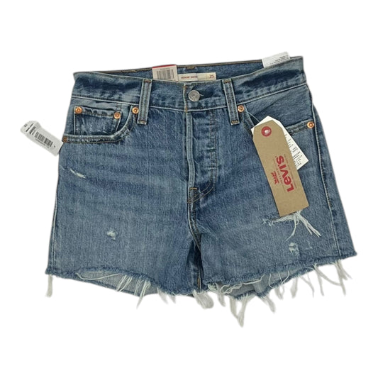 Shorts By Levis In Blue Denim, Size:2