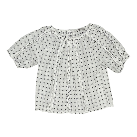 BLOUSE SS by LOFT in BLACK & WHITE, Size:M