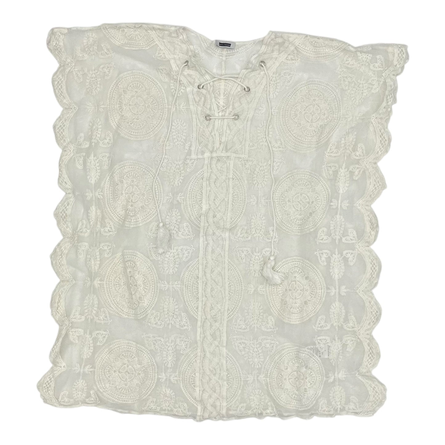 PONCHO by CLOTHES MENTOR in WHITE, Size:OSFM