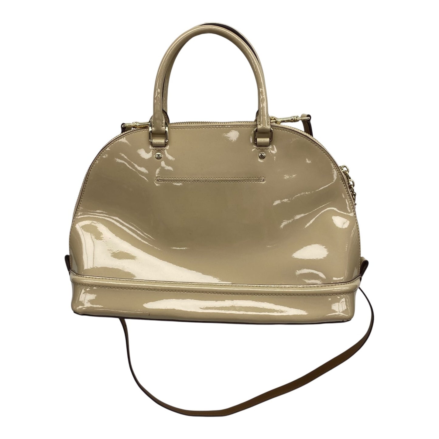 Handbag Designer By Coach In Tan, Size:Medium