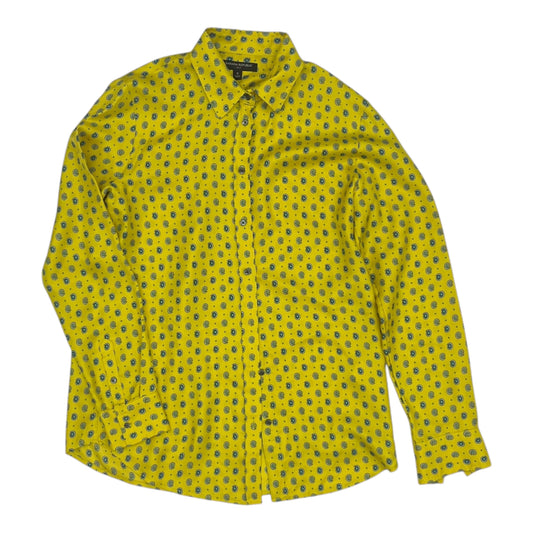 Blouse Ls By Banana Republic In Yellow, Size:S