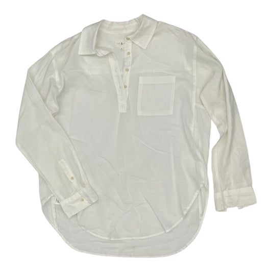 Blouse Ls By Lou And Grey In White, Size:M