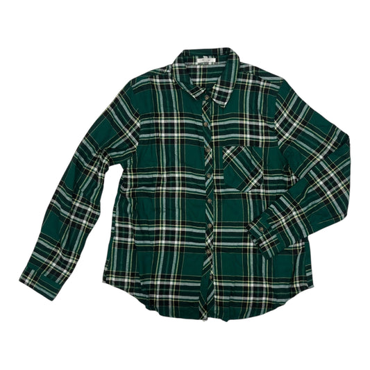 Blouse Ls By Maurices In Green, Size:M