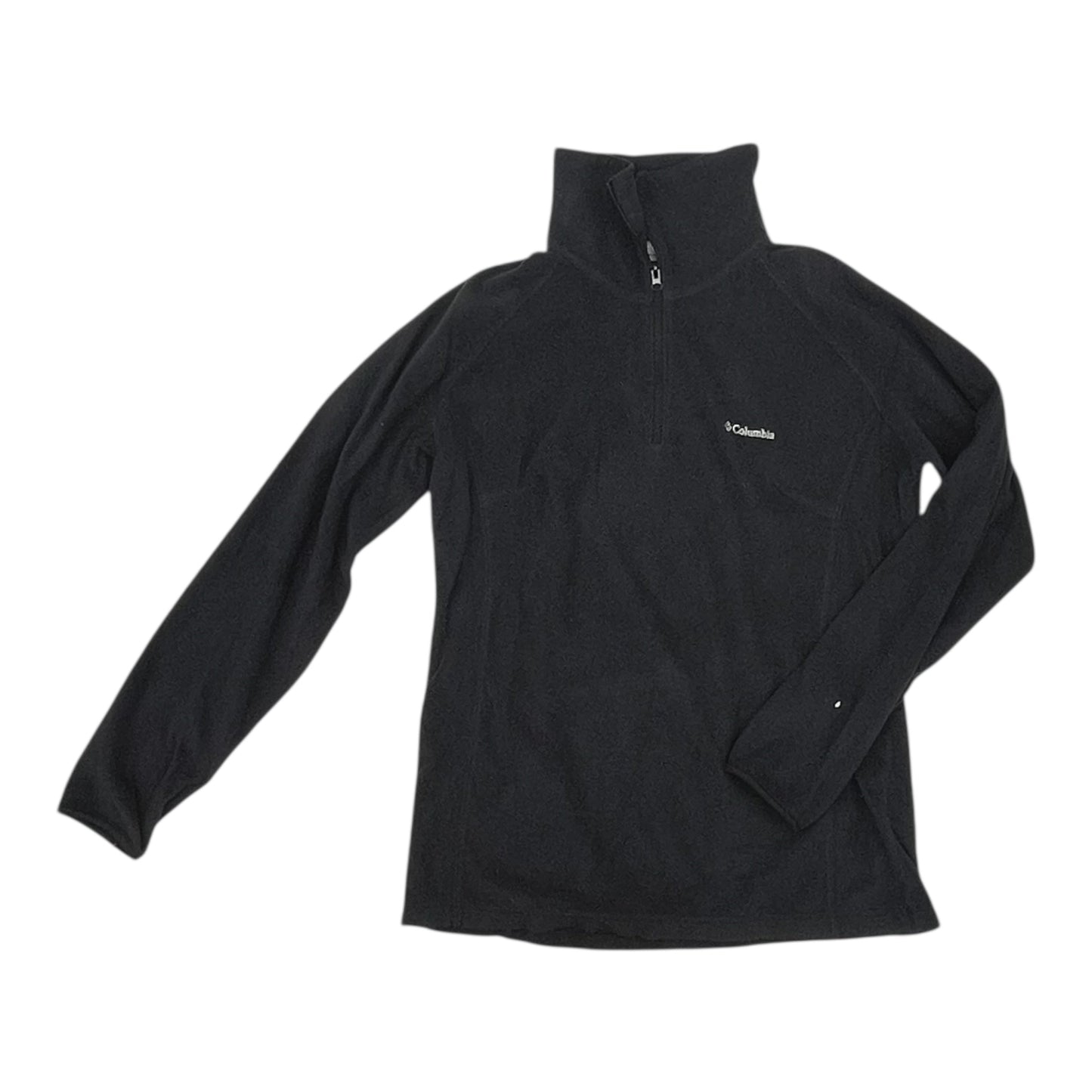 Athletic Top Ls Collar By Columbia In Black, Size:L