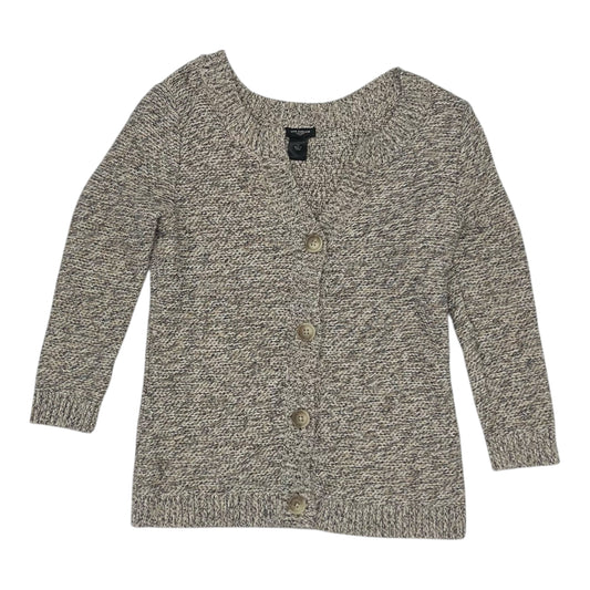 Sweater Cardigan By Ann Taylor In Tan, Size:Xs