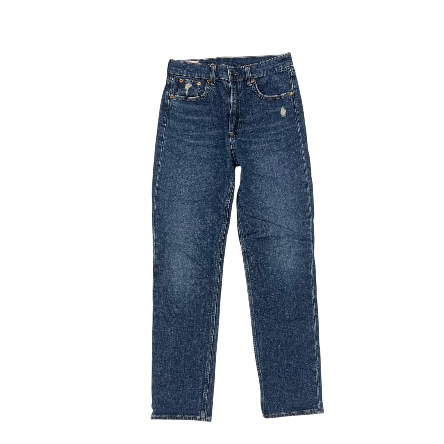 Jeans Straight By Gap In Blue Denim, Size:4