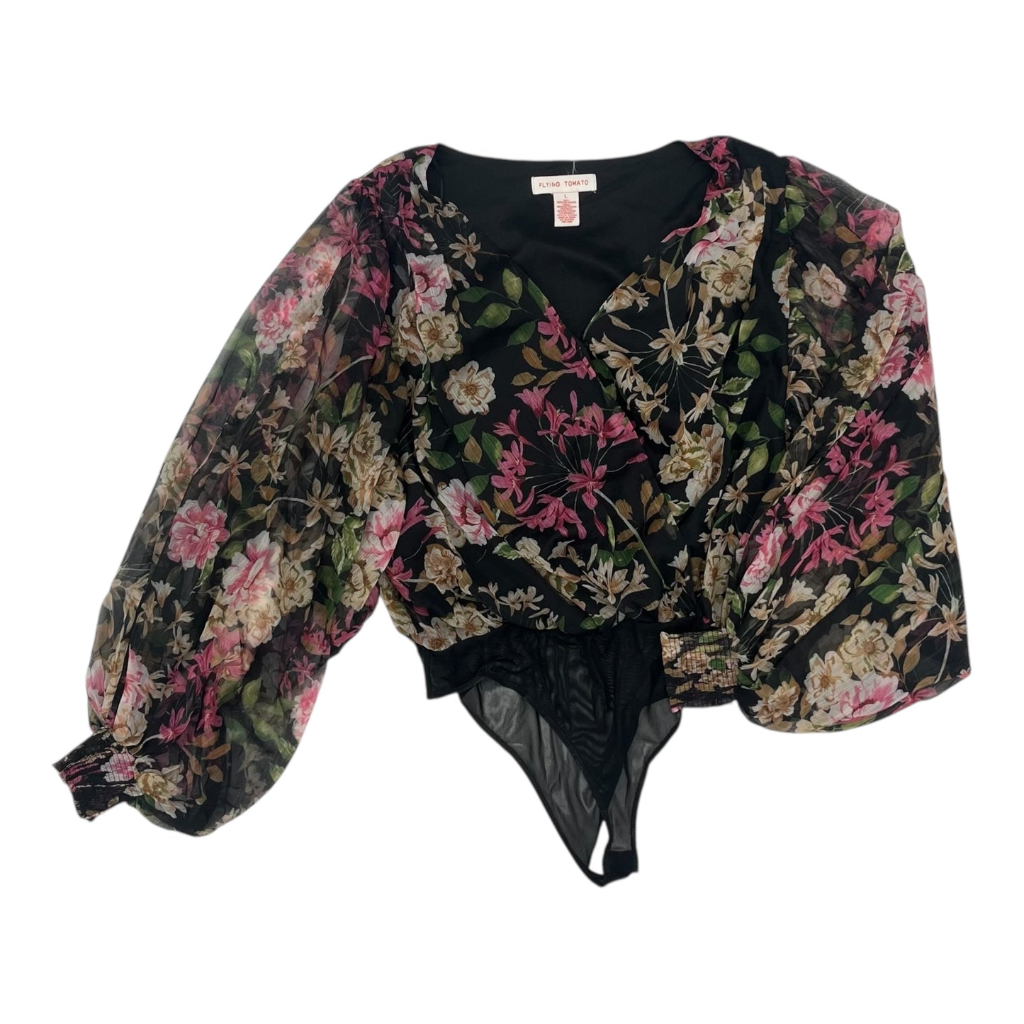 Bodysuit By Flying Tomato In Floral Print, Size:L