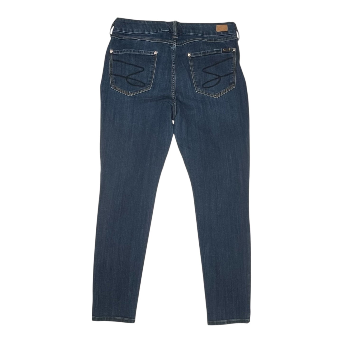 Jeans Skinny By Seven 7 In Blue Denim, Size:12