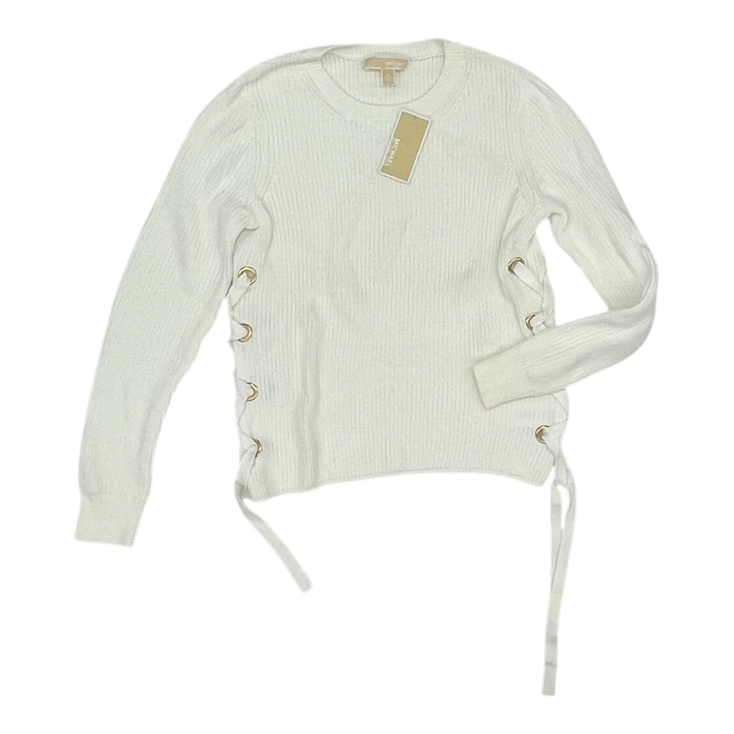 Sweater Designer By Michael Kors In Cream, Size:M