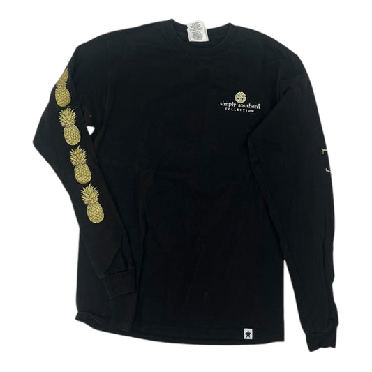 Top Ls By Simply Southern In Black, Size:S
