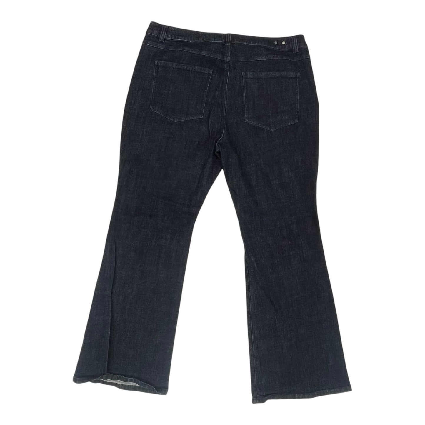 Jeans Flared By Cabi In Blue Denim, Size:18