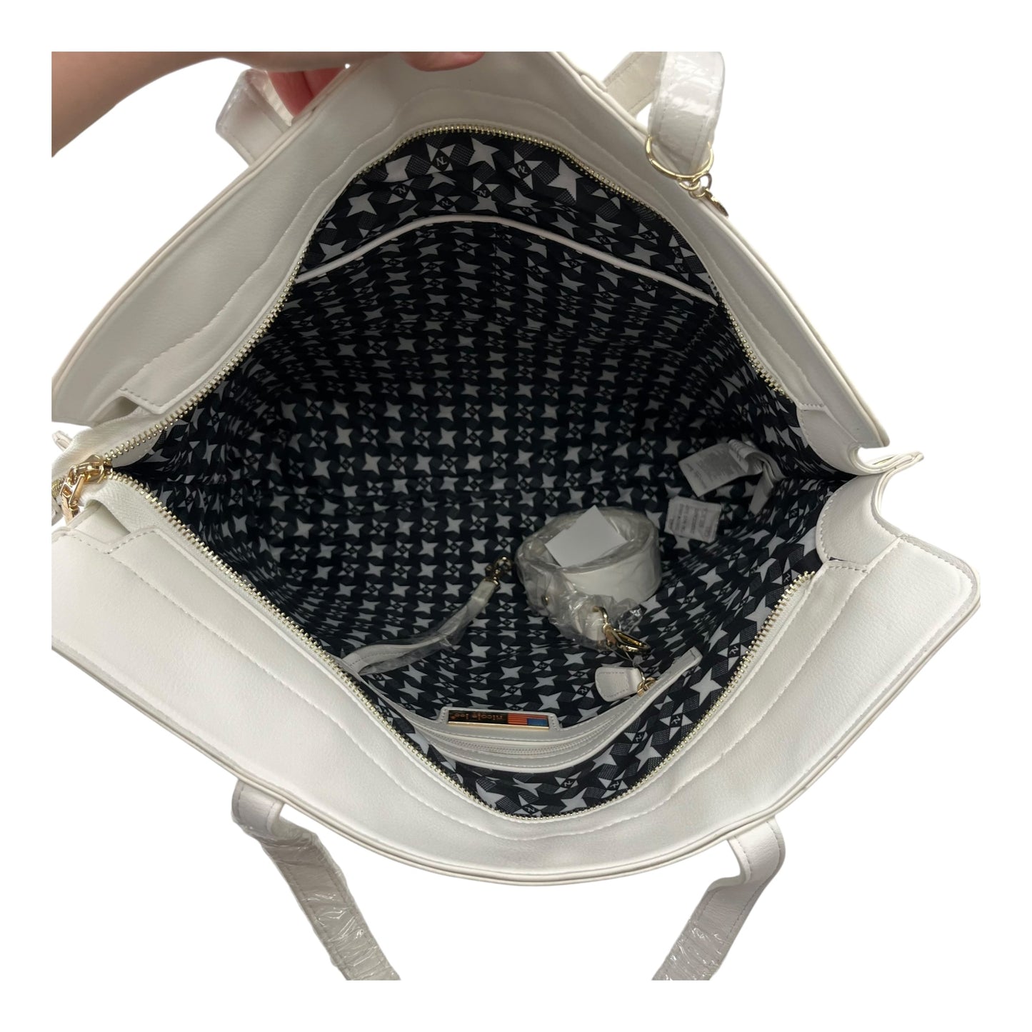 Tote By Nicole Lee In White, Size:Large