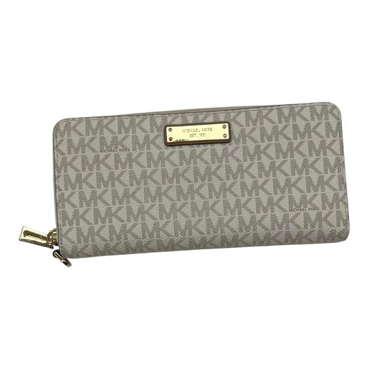 Wallet Designer By Michael Kors In Cream, Size:Large