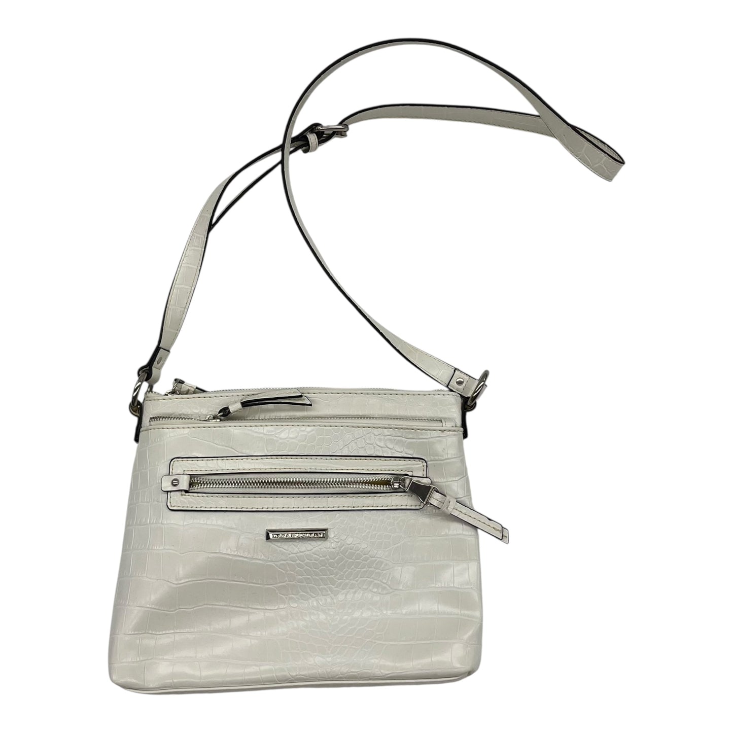 Handbag By Dana Buchman In White, Size:Medium