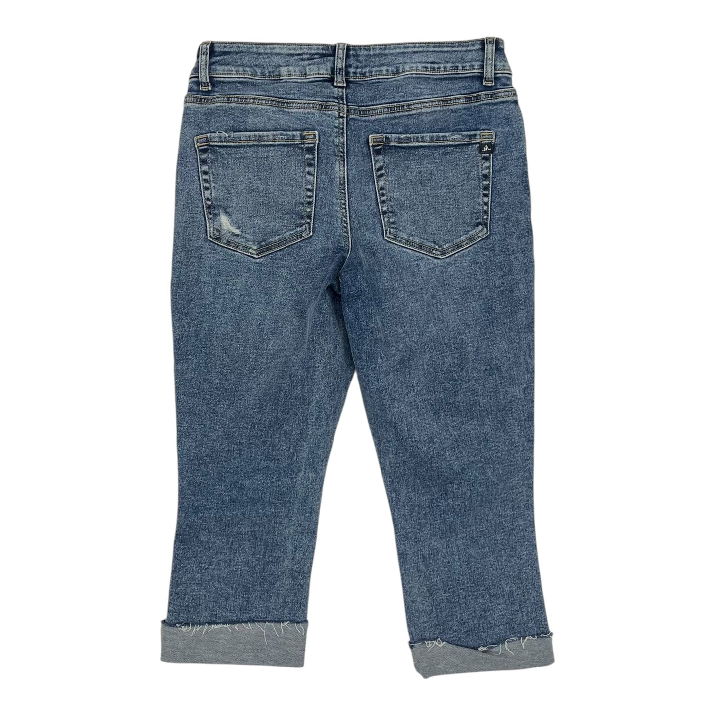 Jeans Cropped By Maurices In Blue Denim, Size:8
