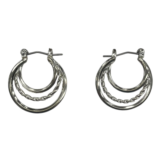 Earrings Hoop By Clothes Mentor In Silver