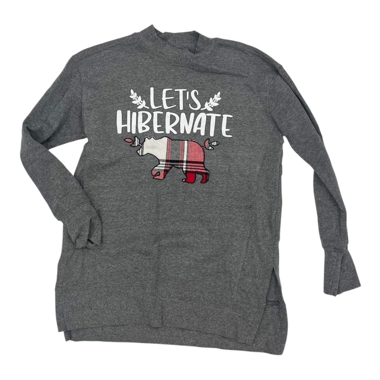 SWEATSHIRT COLLAR by MAURICES in GREY, Size:XS