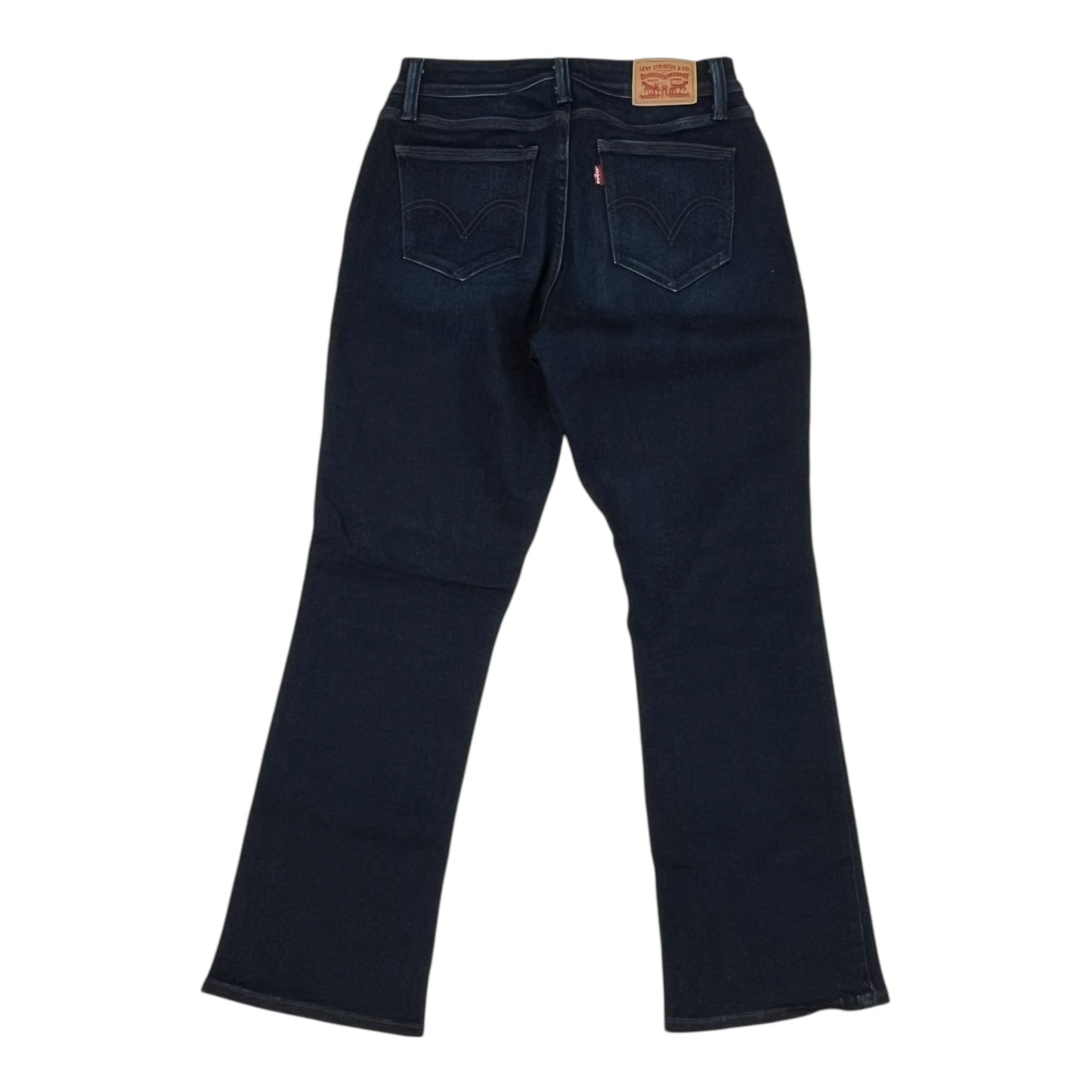 Jeans Boot Cut By Levis In Blue Denim, Size:8