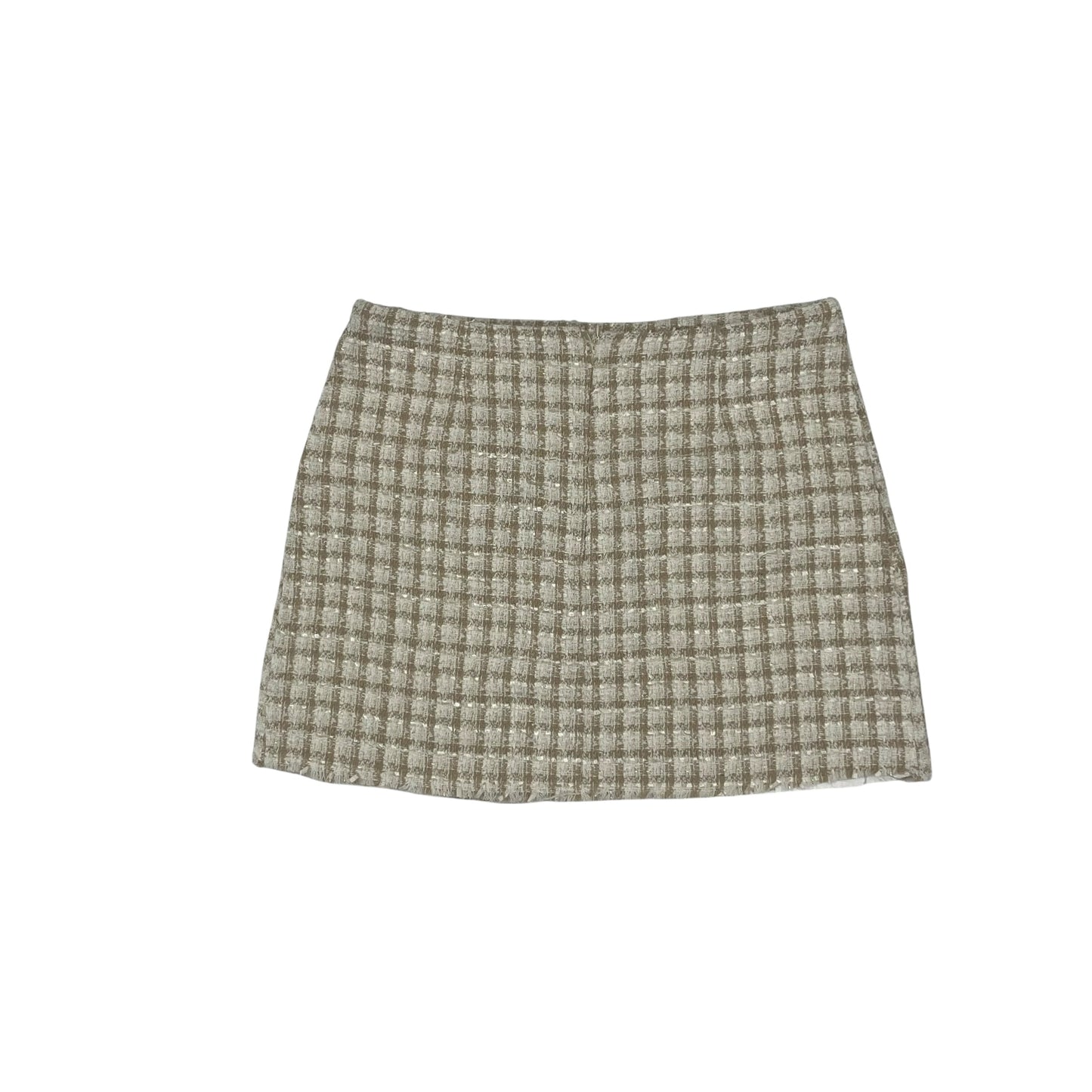 Skirt Mini & Short By Lulus In Tan & White, Size:Xl