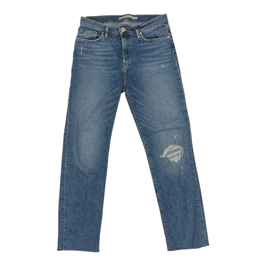 Jeans Skinny By Hudson In Blue Denim, Size:8