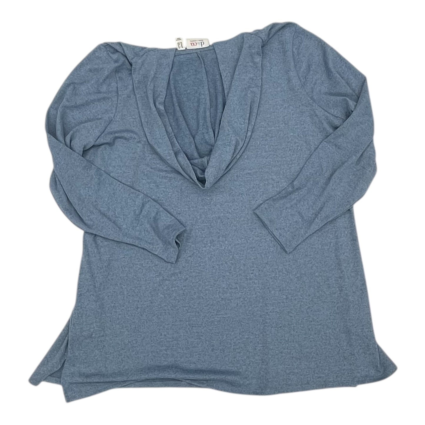 Top Ls Basic By D&Co. In Blue, Size:1X