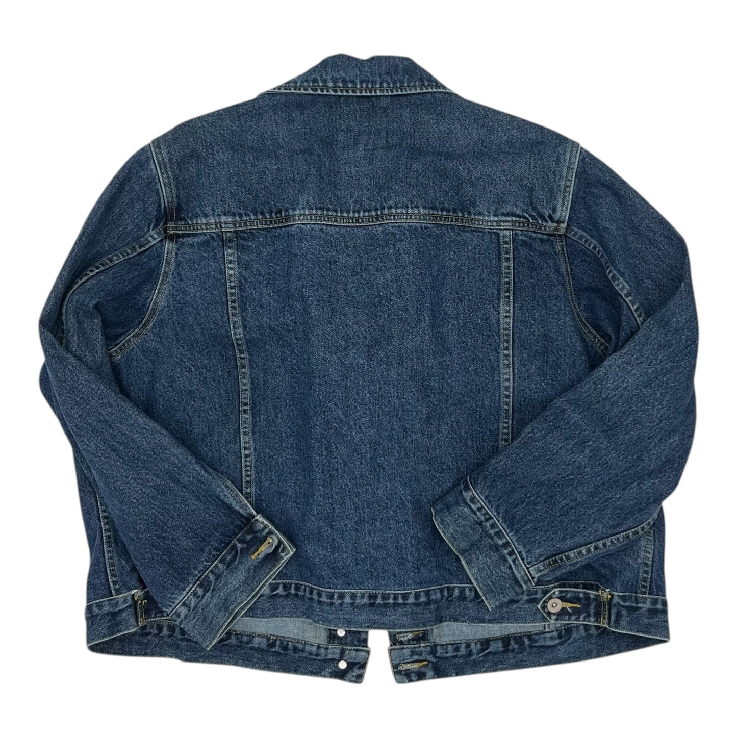 Jacket Denim By Eddie Bauer In Blue Denim, Size:2X