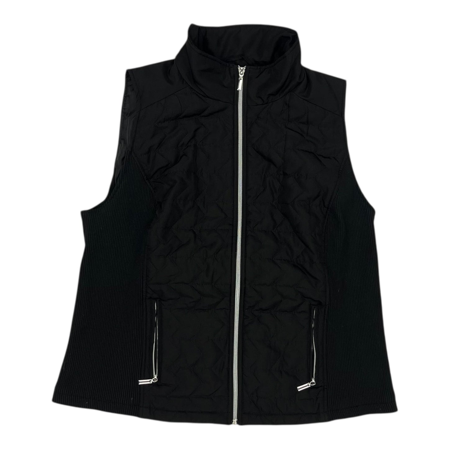 Vest Puffer & Quilted By Cj Banks In Black, Size:1X