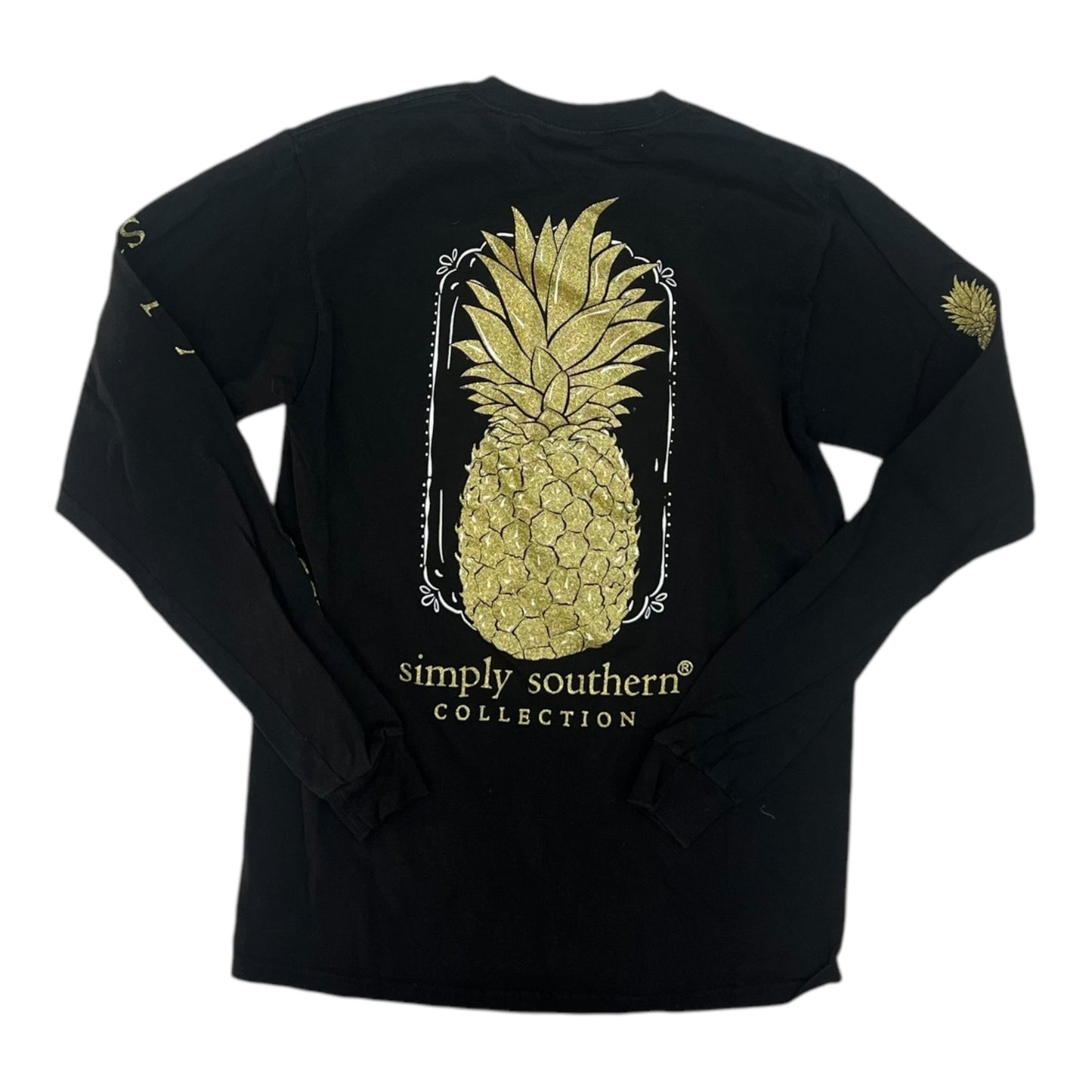 Top Ls By Simply Southern In Black, Size:S