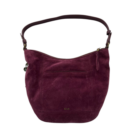 Handbag Leather By The Sak In Maroon, Size:Large