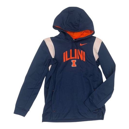 Athletic Sweatshirt Hoodie By Nike In Navy, Size:M