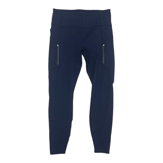 Athletic Leggings By Athleta In Navy, Size:M