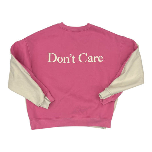 Sweatshirt Crewneck By Clothes Mentor In Pink, Size:Xl