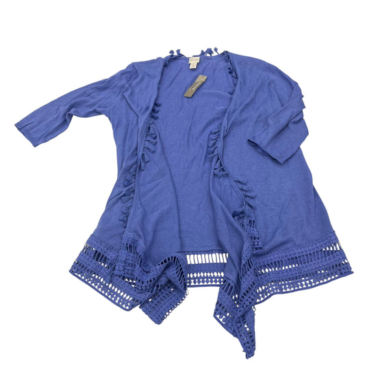 Cardigan By Chicos In Blue, Size:L