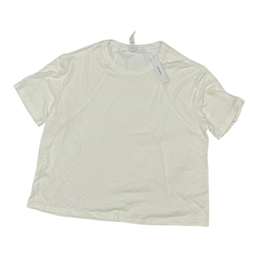 Athletic Top Ss By Clothes Mentor In White, Size:Xl