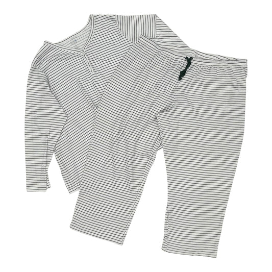 Pajamas 2Pc By Croft And Barrow In Green & White, Size:3X