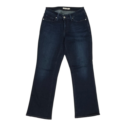 Jeans Boot Cut By Levis In Blue Denim, Size:8